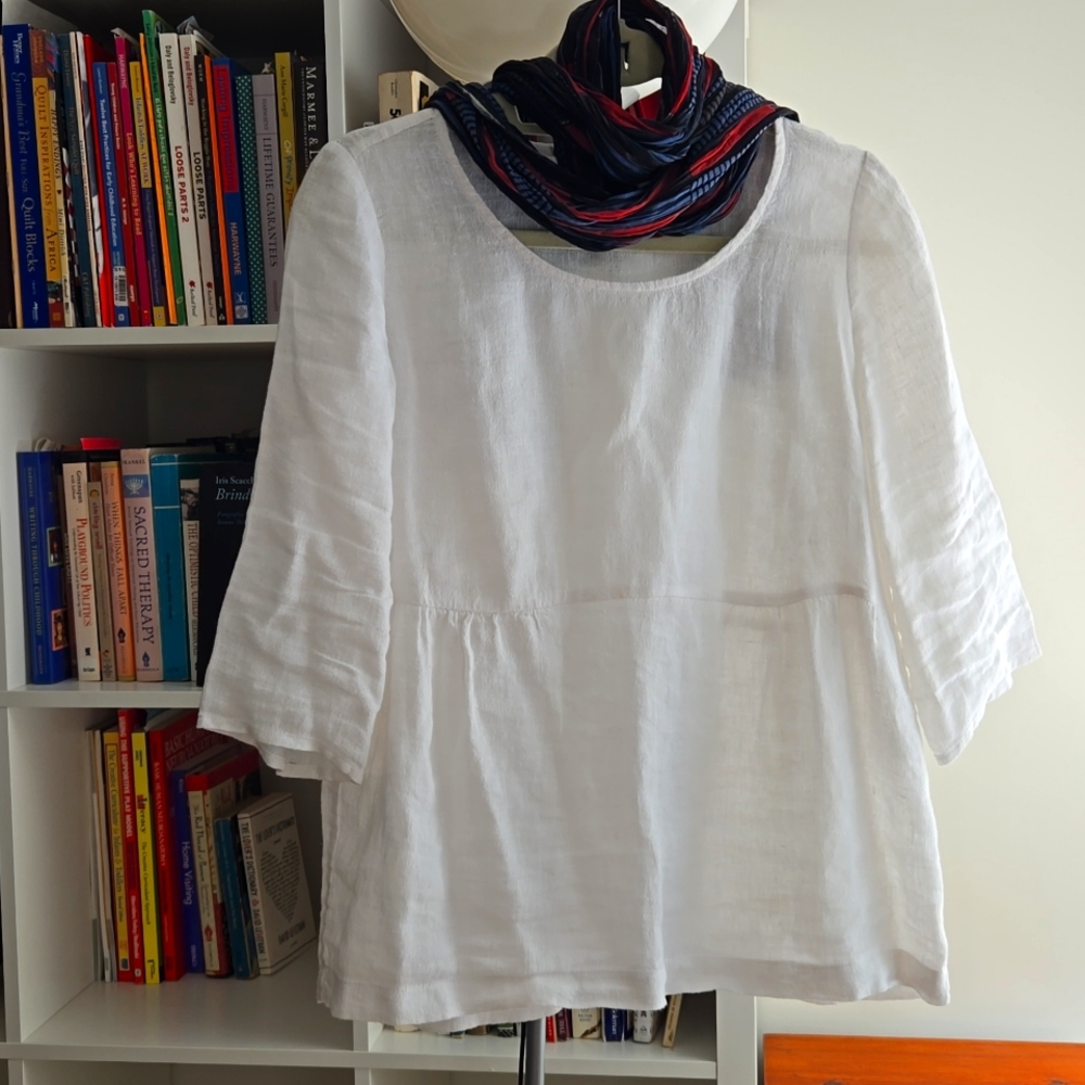 J. Jill white linen tunic, XS